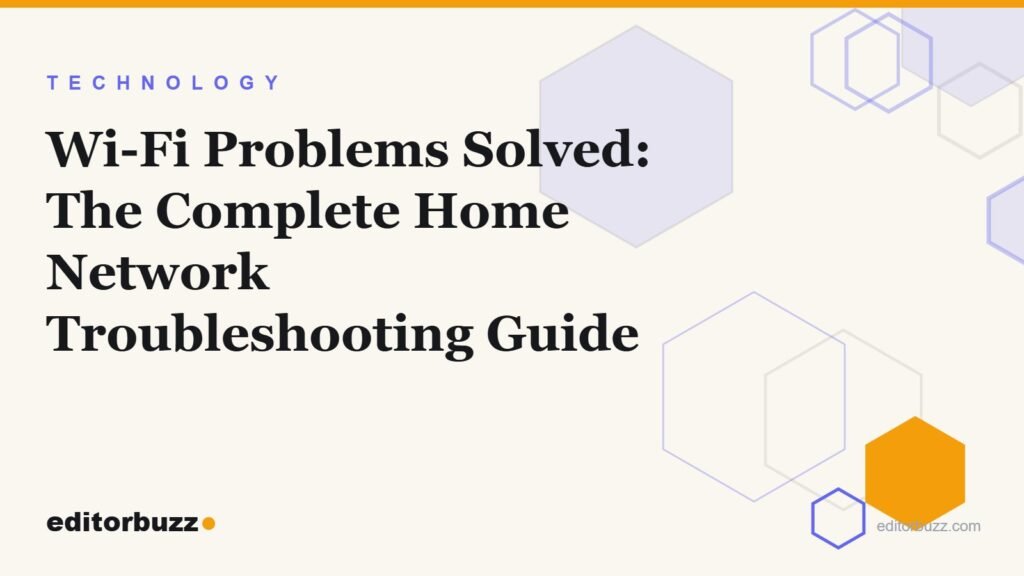 Cover for a complete guide to fix wifi problems and troubleshoot a home network step by step